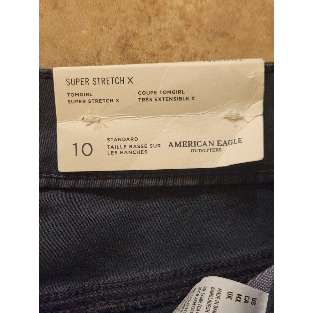 American Eagle Nwt Tomgirl Super Stretch X  Size 10 Regular Pants - Picture 4 of 9